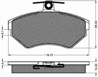 Placute frana fata Volkswagen