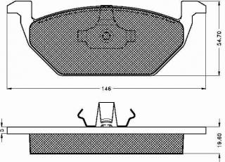 Placute frana fata Volkswagen