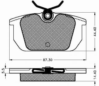 Placute frana spate Fiat