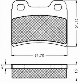 Placute frana spate Ford