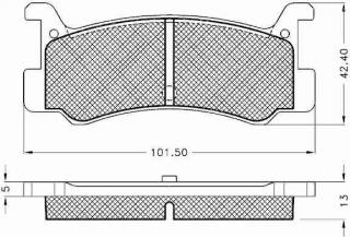 Placute frana spate Mazda