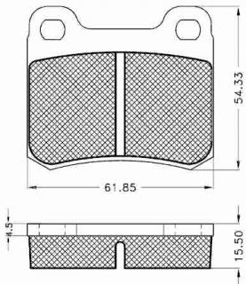 Placute frana spate Mercedes