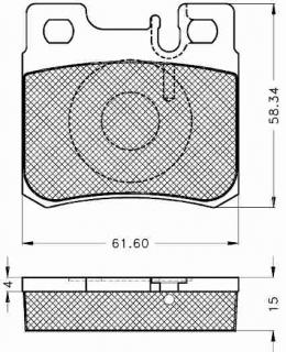 Placute frana spate Mercedes