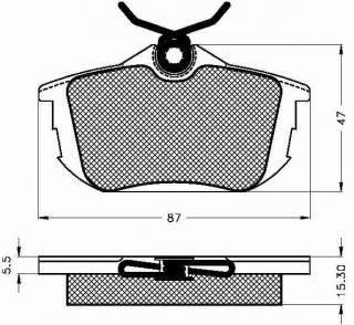 Placute frana spate Mitsubishi