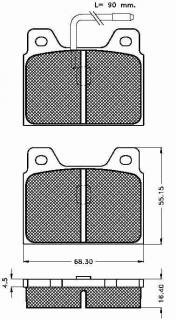 Placute frana spate Peugeot