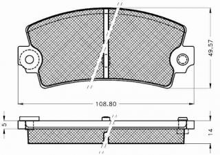 Placute frana spate Renault