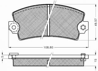 Placute frana spate Renault