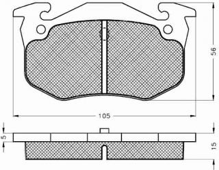 Placute frana spate Renault