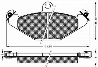 Placute frana spate Renault