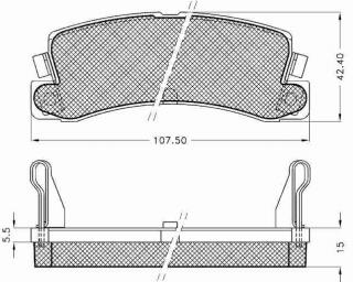 Placute frana spate Toyota