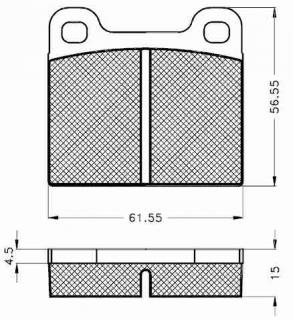 Placute frana spate 